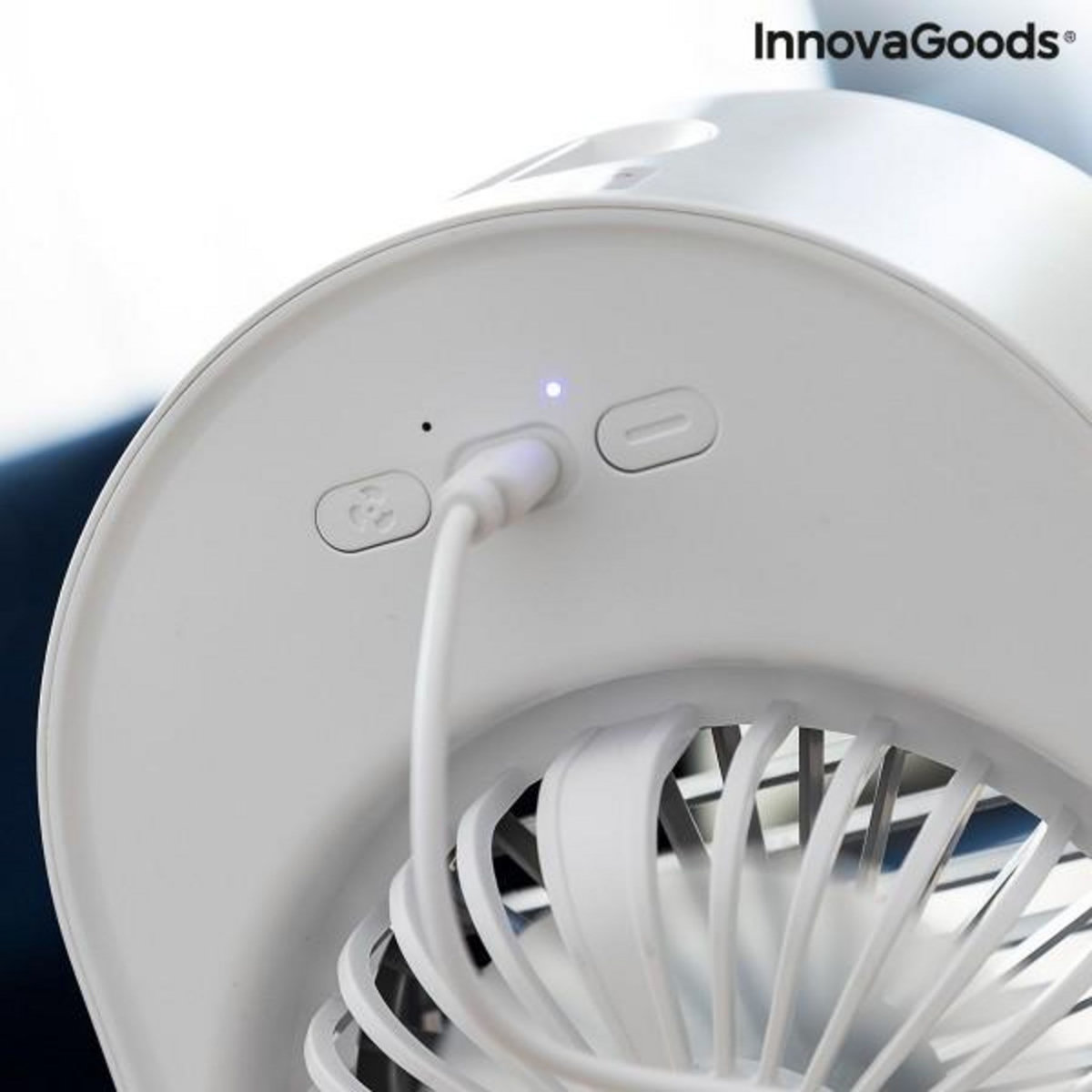 INNOVAGOODS Mini-climatiseur Humidificateur à Ultrasons avec LED Koolizer InnovaGoods