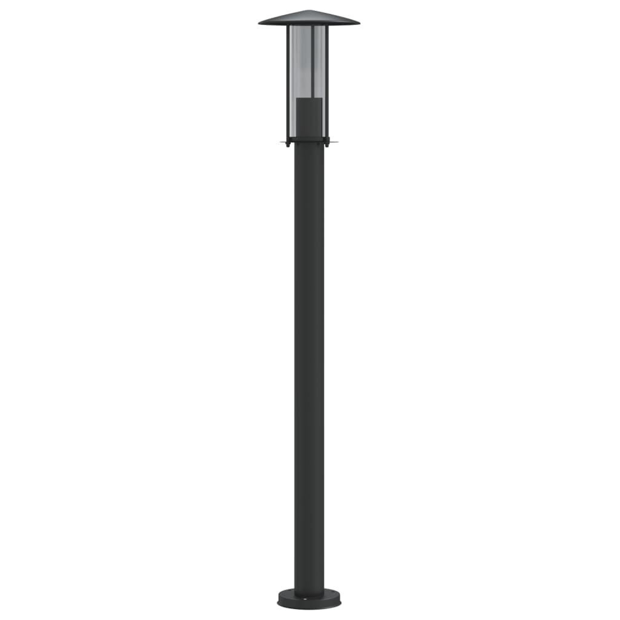 Voir la diapositive 4 : VIDAXL Lampadaire d'exterieur noir 100 cm acier inoxydable