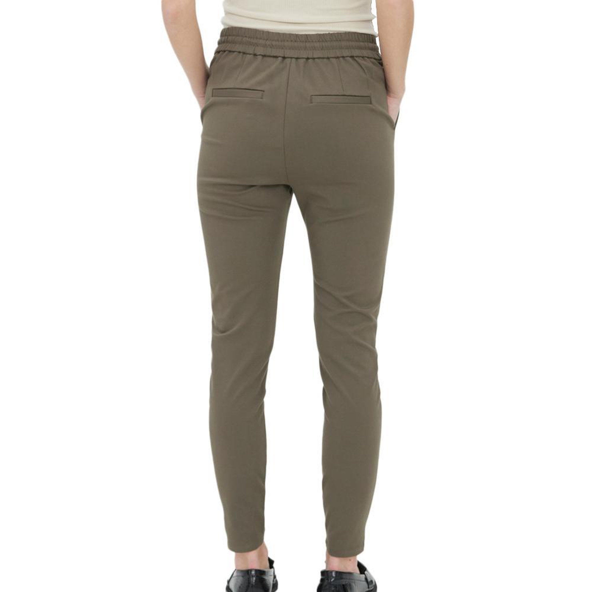 Voir la diapositive 2 : Vero Moda Pantalon Kaki Marron Femme Meva