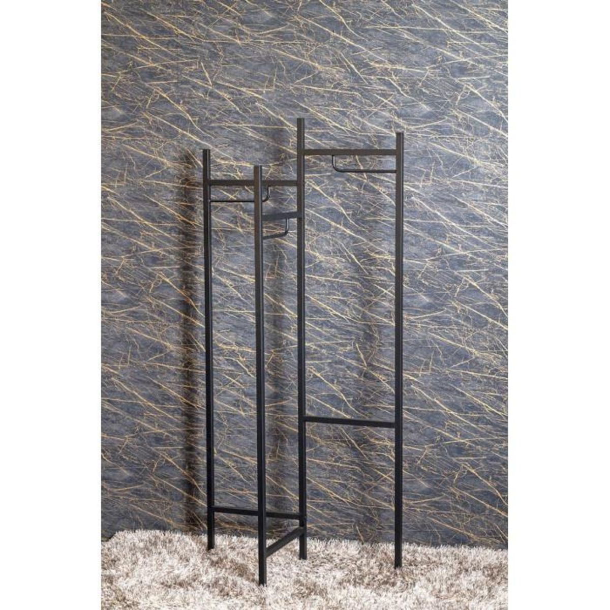 Paris Prix Portant à Vêtements Design  Tee  170cm Noir