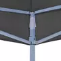 VIDAXL Toit de tente de reception 4x3 m Anthracite 270 g/m^2