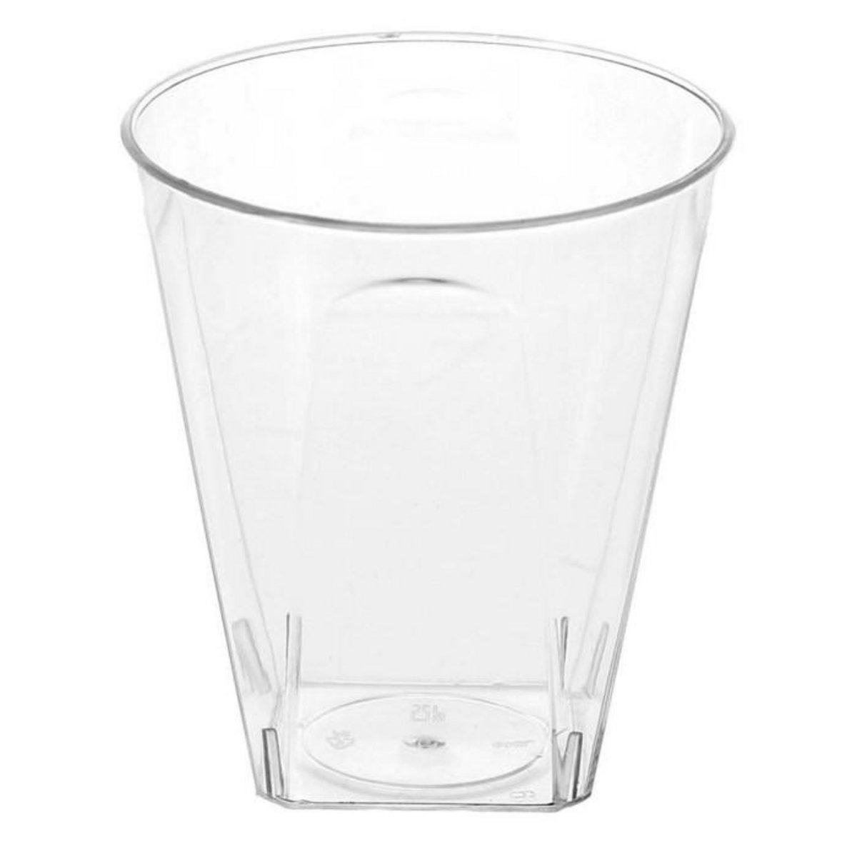 FIVE Lot de 20 Verrines Réutilisables  Facette  6cl Transparent