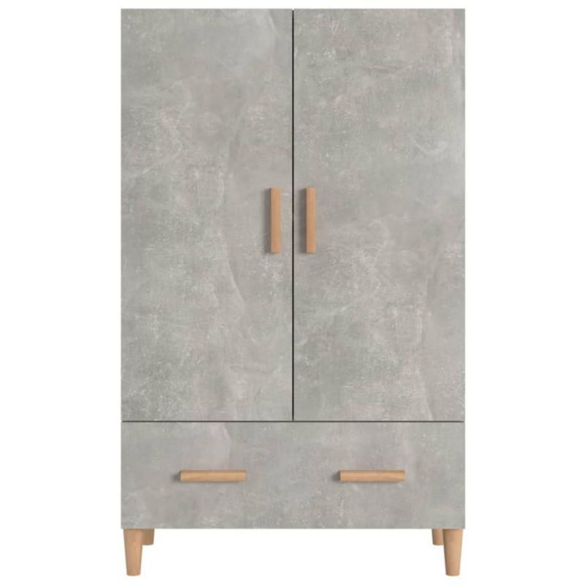 VIDAXL Buffet haut Gris béton 70x31x115 cm Bois d ingénierie