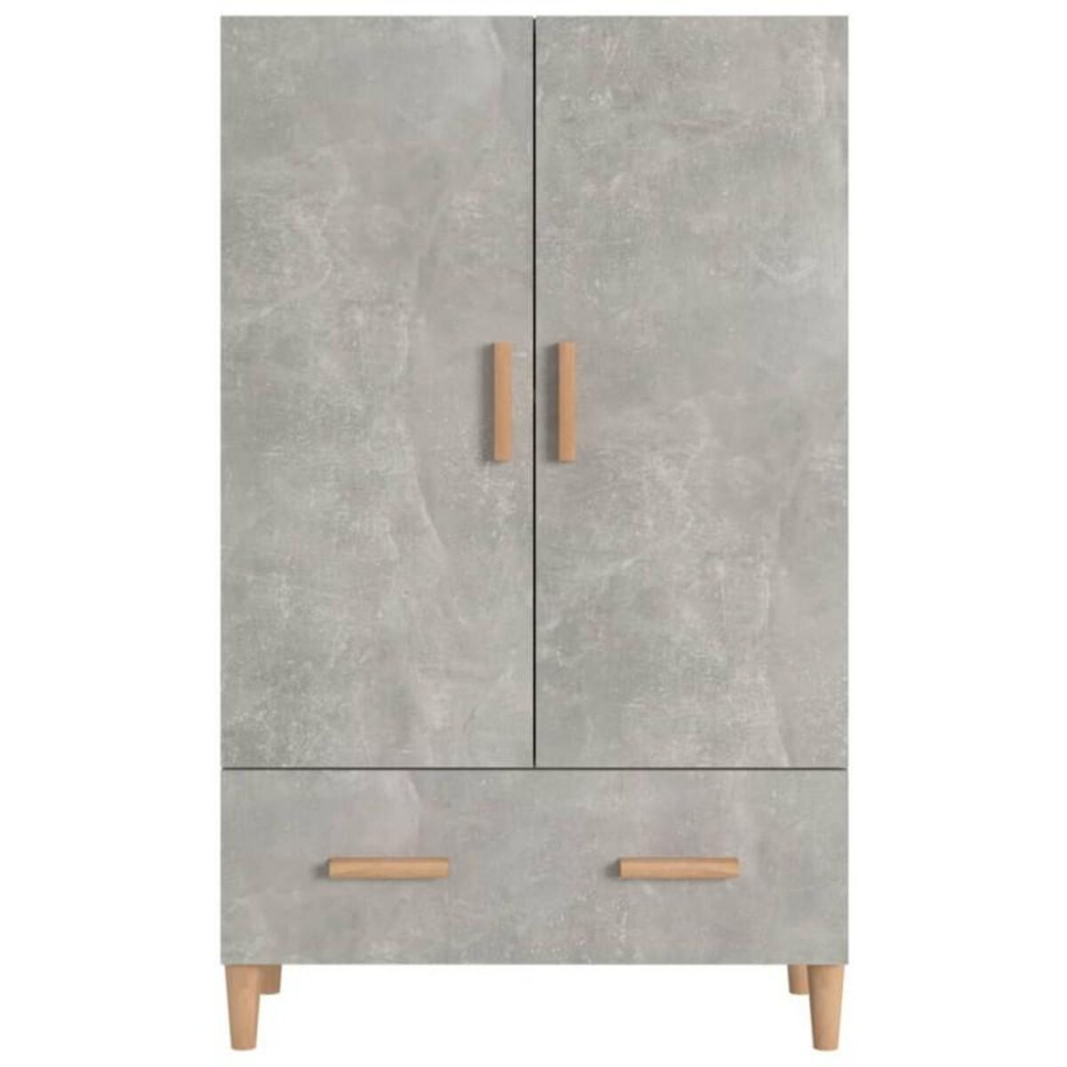 VIDAXL Buffet haut Gris béton 70x31x115 cm Bois d ingénierie
