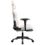 Voir la diapositive 4 : VIDAXL Chaise de jeu avec repose-pied Blanc et rose Similicuir