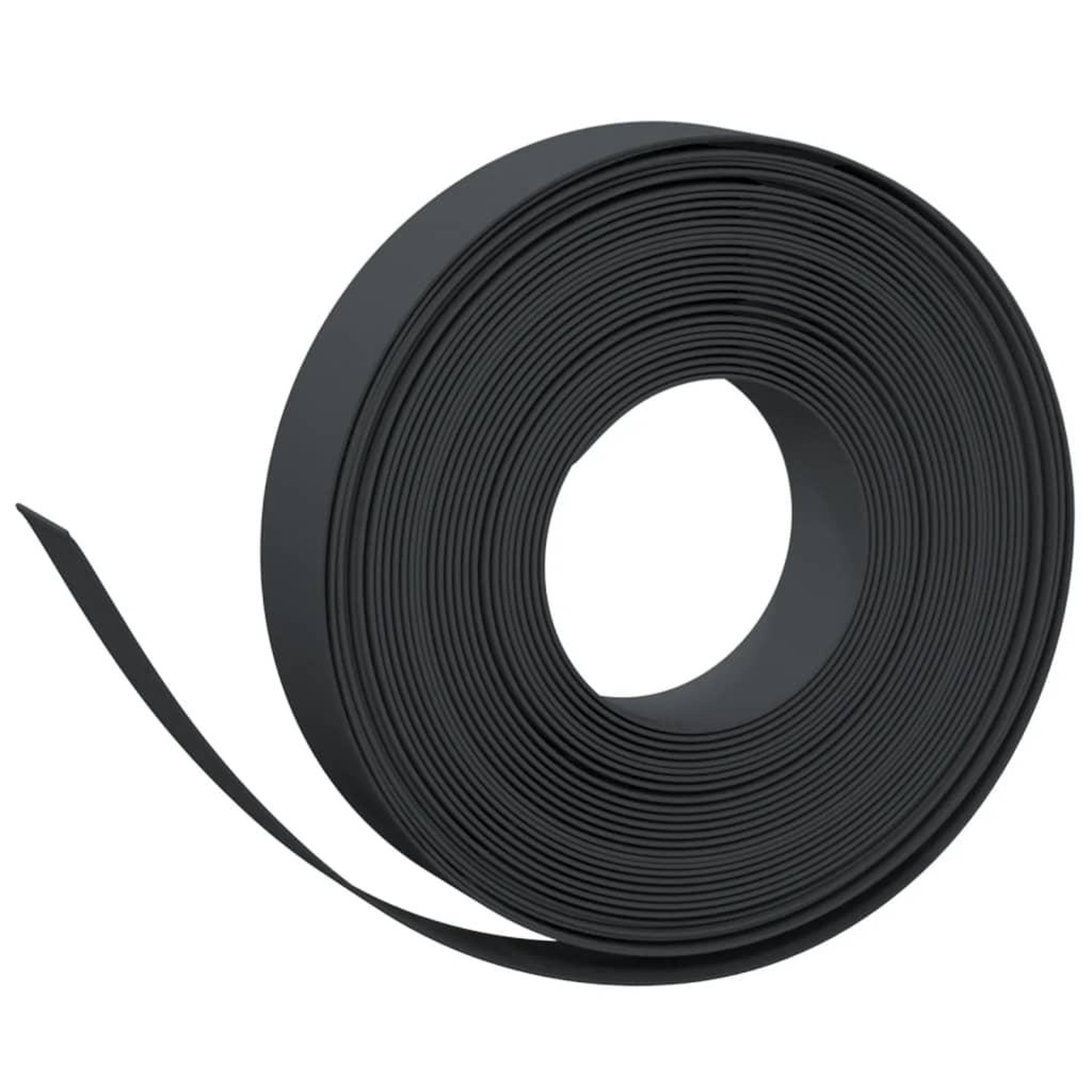 Voir la diapositive 3 : VIDAXL Bordures de jardin 2 pcs noir 10 m 10 cm polyethylene