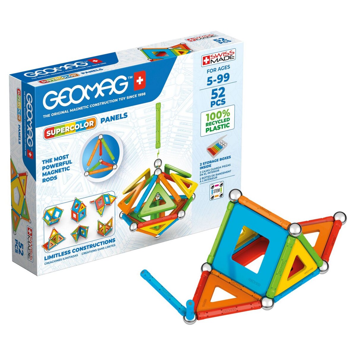 GP TOYS Jeu Ecofriendly 52 pcs Panels Supercolor