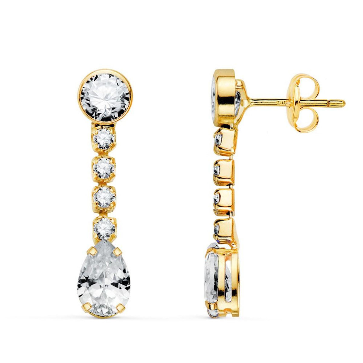 L'ATELIER D'AZUR Boucles d'Oreilles Or 18 Carats 750 Jaune - Pendantes