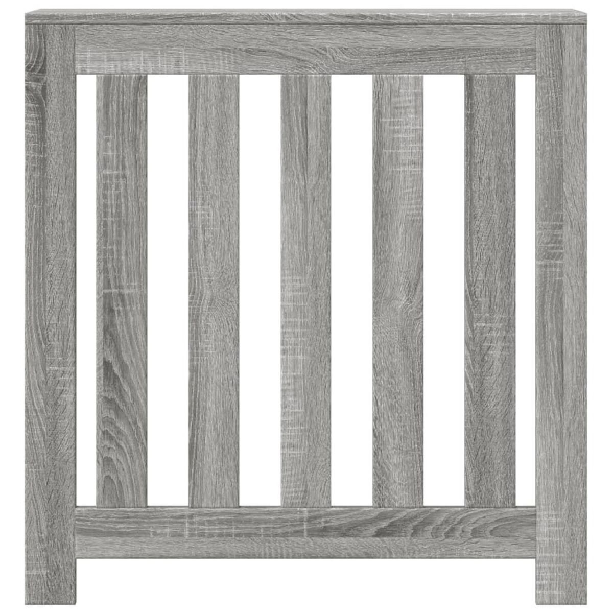 VIDAXL Cache-radiateur sonoma gris 78x20x82 cm bois d'ingenierie