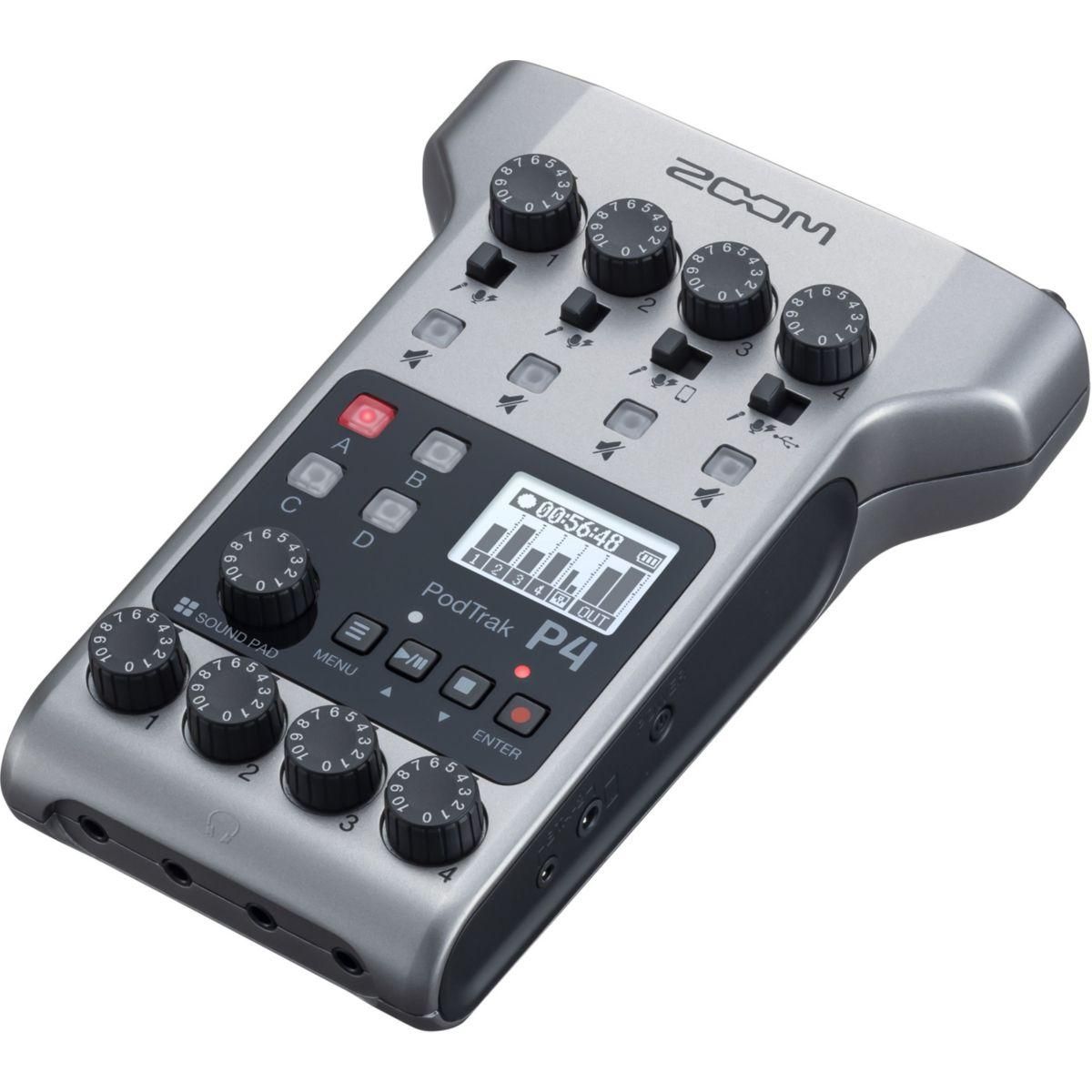ZOOM Enregistreur audio P4 Podtrack Interface