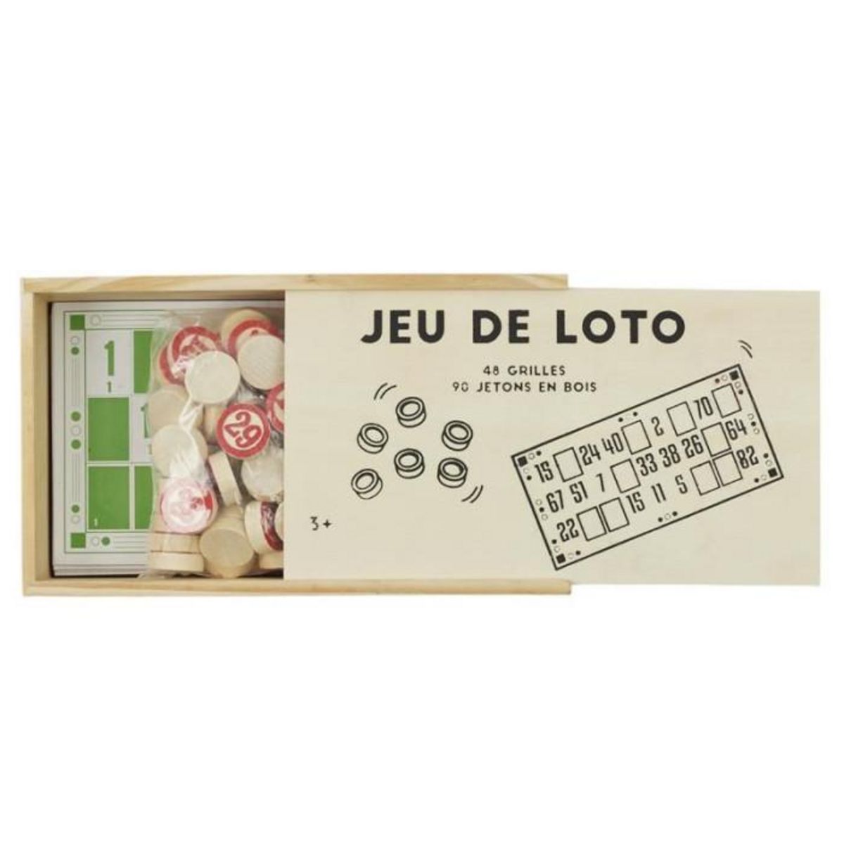 Paris Prix Jeu de Loto  Carton Plein  16cm Multicolore