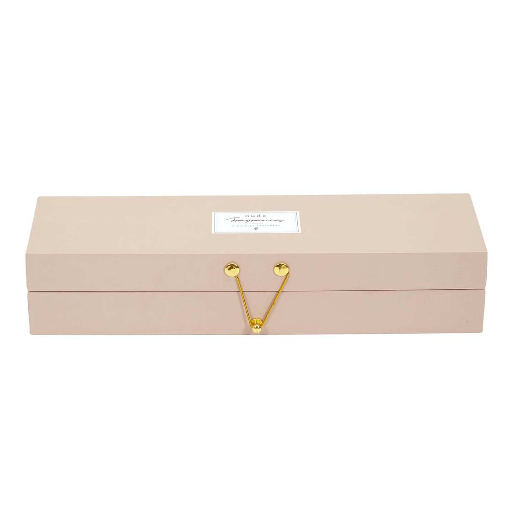 Voir la diapositive 3 : The Home Deco Factory Lot de 5 bougies parfumées  coffret  5cm nude