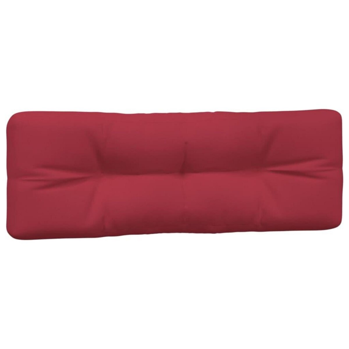 VIDAXL Coussins de palette lot de 2 rouge bordeaux tissu