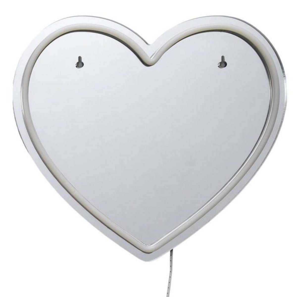 Paris Prix Miroir LED Effet Néon  Cœur  30cm Rouge