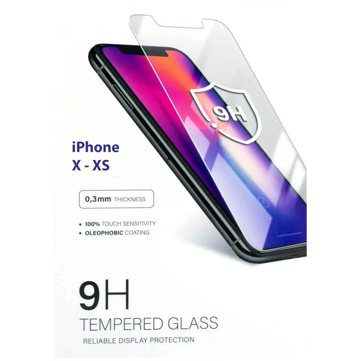 amahousse Vitre protection d'écran iPhone X en verre trempé ultra résistante
