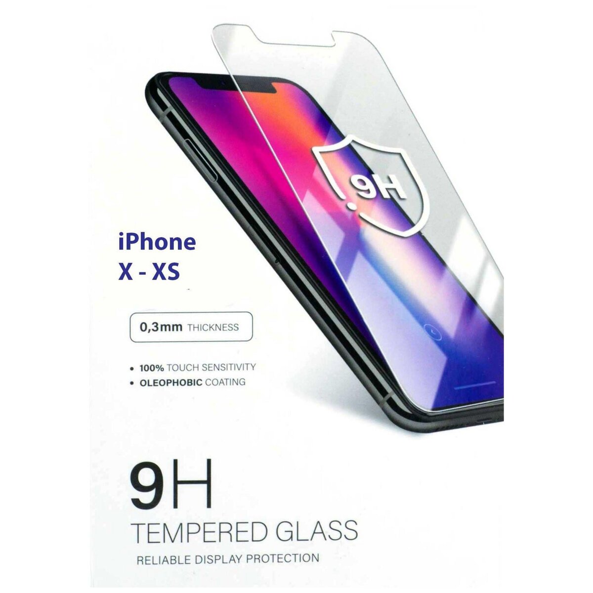 amahousse Vitre protection d'écran iPhone X en verre trempé ultra