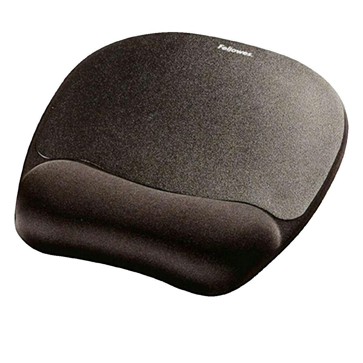 Fellowes Tapis de souris Fellowes avec repose-poignet en mousse mémoire noir