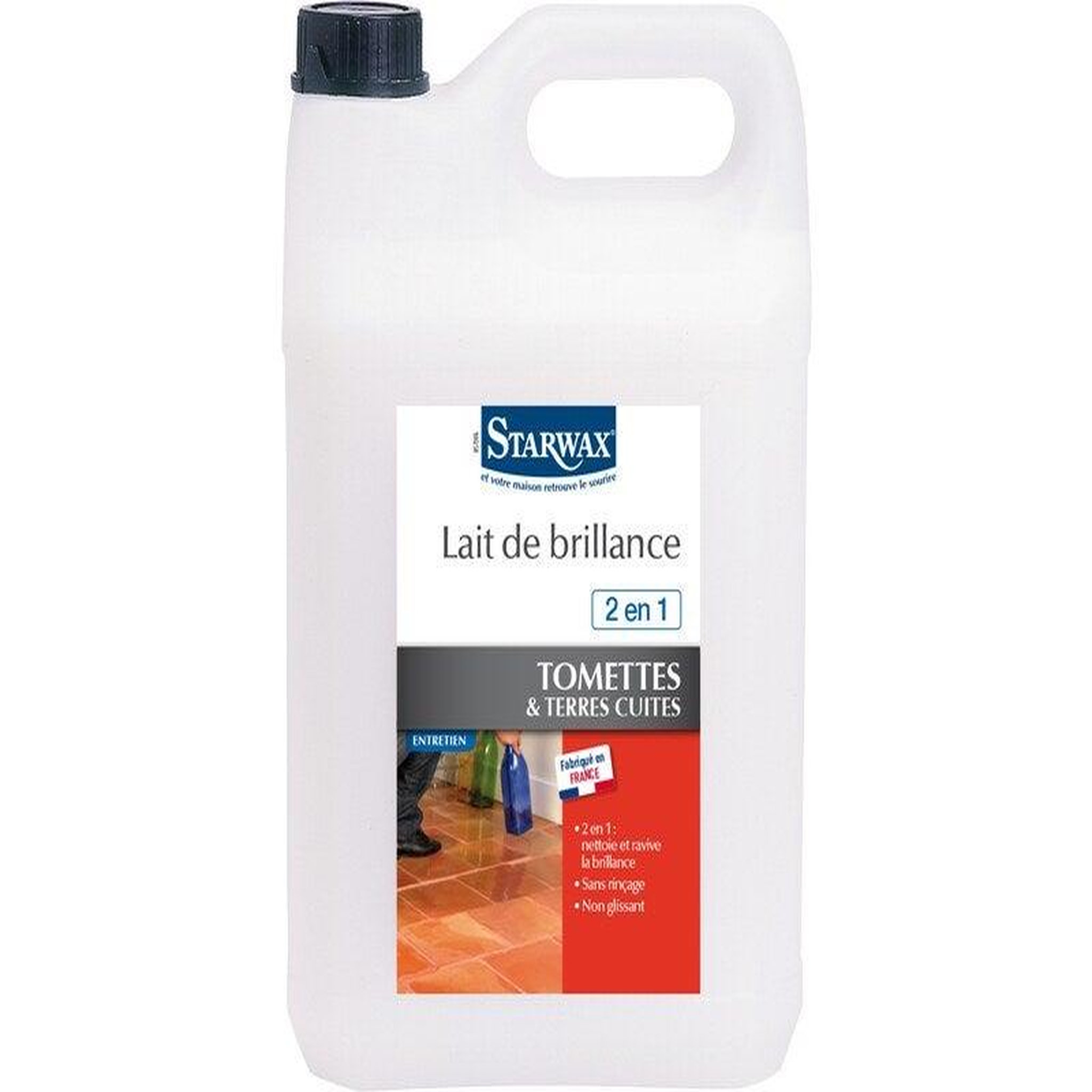 Starwax Lait de brillance tomettes 2 en 1 STARWAX 5 L