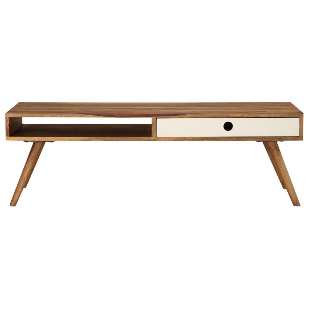 VIDAXL Table basse 110x50x35 cm Bois massif