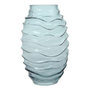 Voir la diapositive 1 : Paris Prix Vase Déco en Verre Soufflé  Typo  25cm Bleu