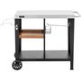 Voir la diapositive 1 : Habitat et Jardin Chariot desserte de barbecue  Gelia  117 x 59 cm - Inox - Noir