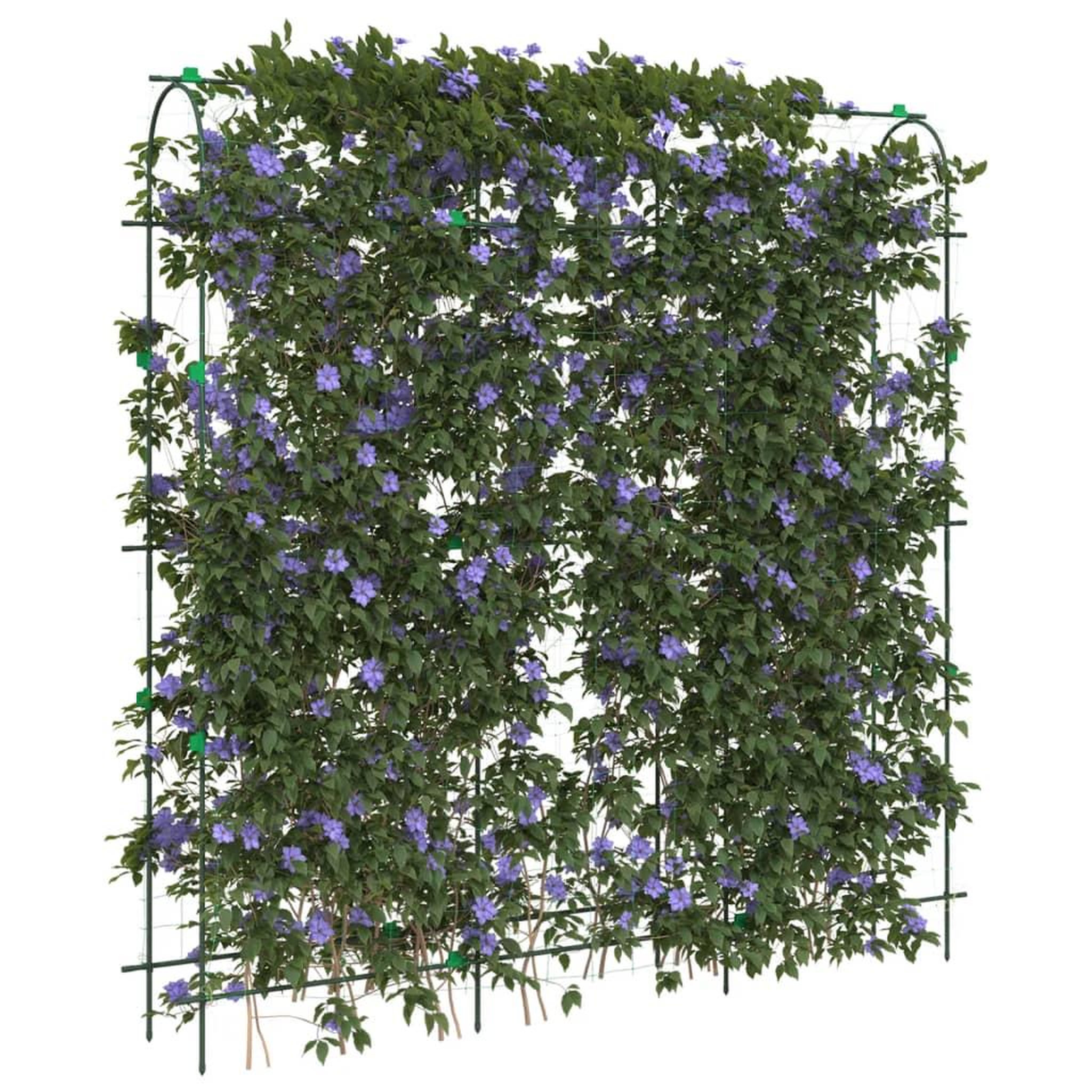 VIDAXL Treillis de jardin pour plantes grimpantes forme de U acier
