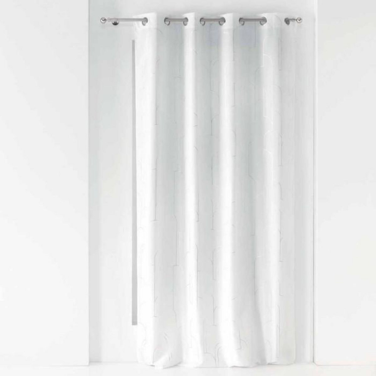 Paris Prix Rideau Voilage à Œillets  Domea  140x260cm Blanc