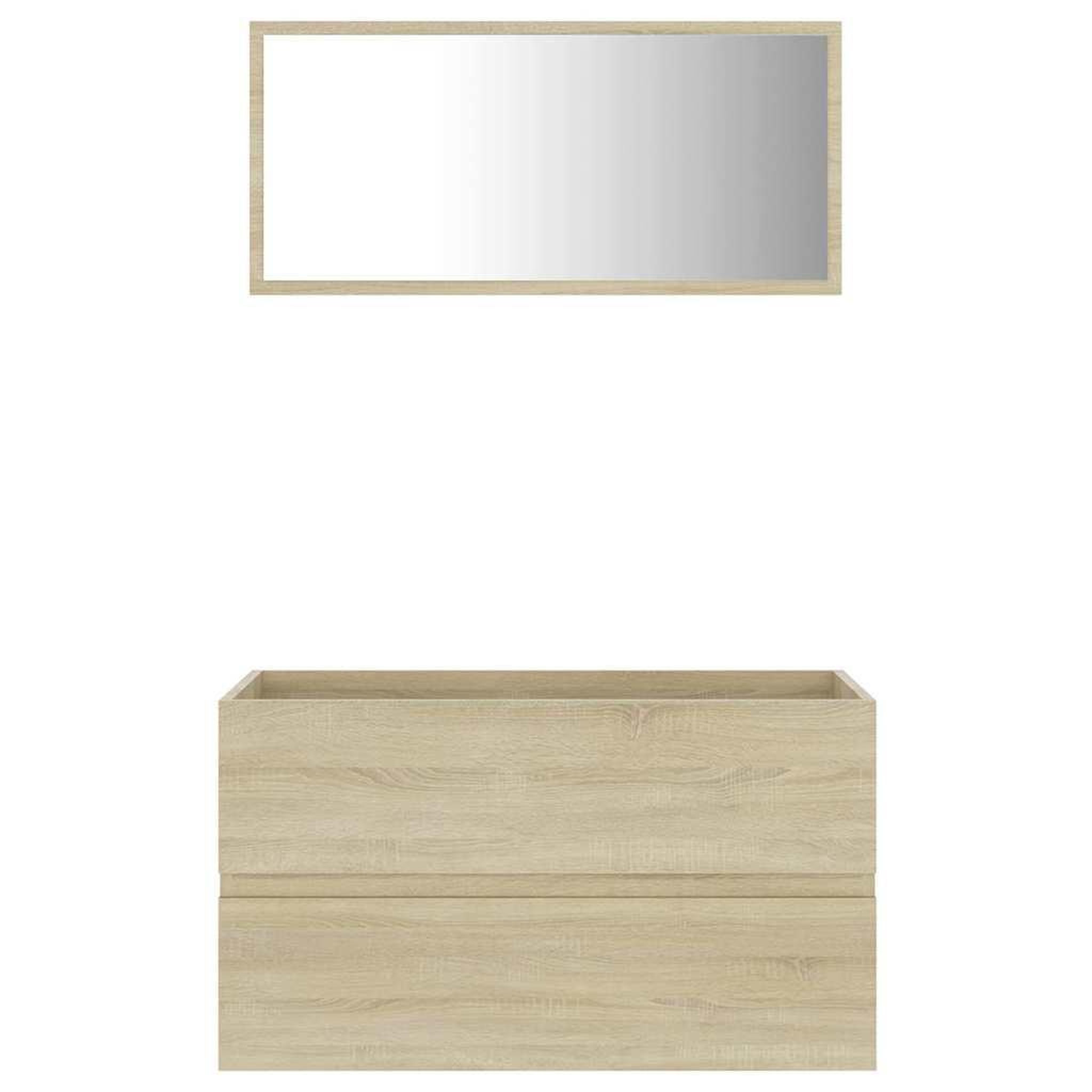 Voir la diapositive 4 : VIDAXL Ensemble de meubles de salle de bain 2 pcs chene sonoma
