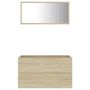 Voir la diapositive 4 : VIDAXL Ensemble de meubles de salle de bain 2 pcs chene sonoma