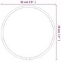 Voir la diapositive 6 : VIDAXL Miroir mural Argente Ø 20 cm Rond