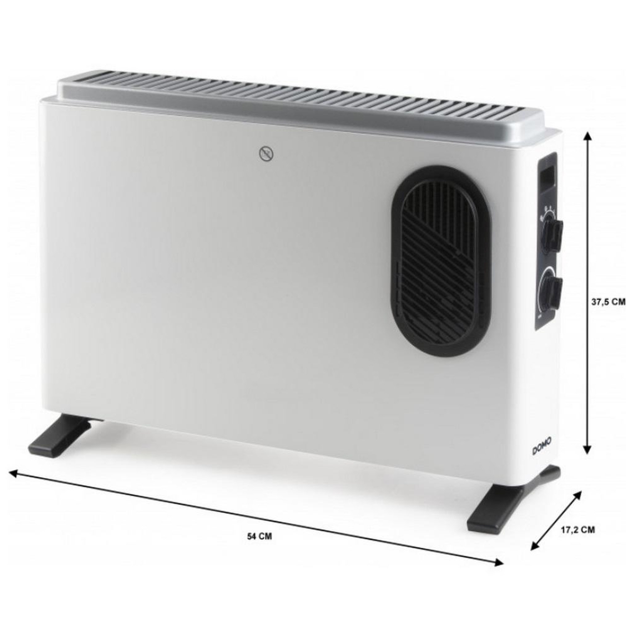 Voir la diapositive 2 : Domo Radiateur convecteur 2000w blanc - do7351ch
