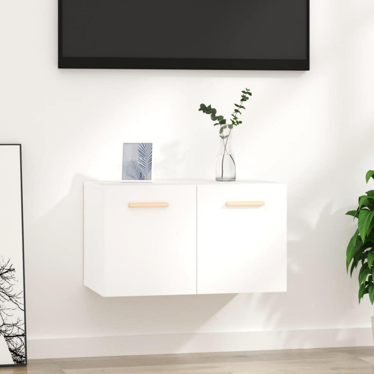 VIDAXL Armoire murale Blanc 60x36,5x35 cm Bois d'ingenierie