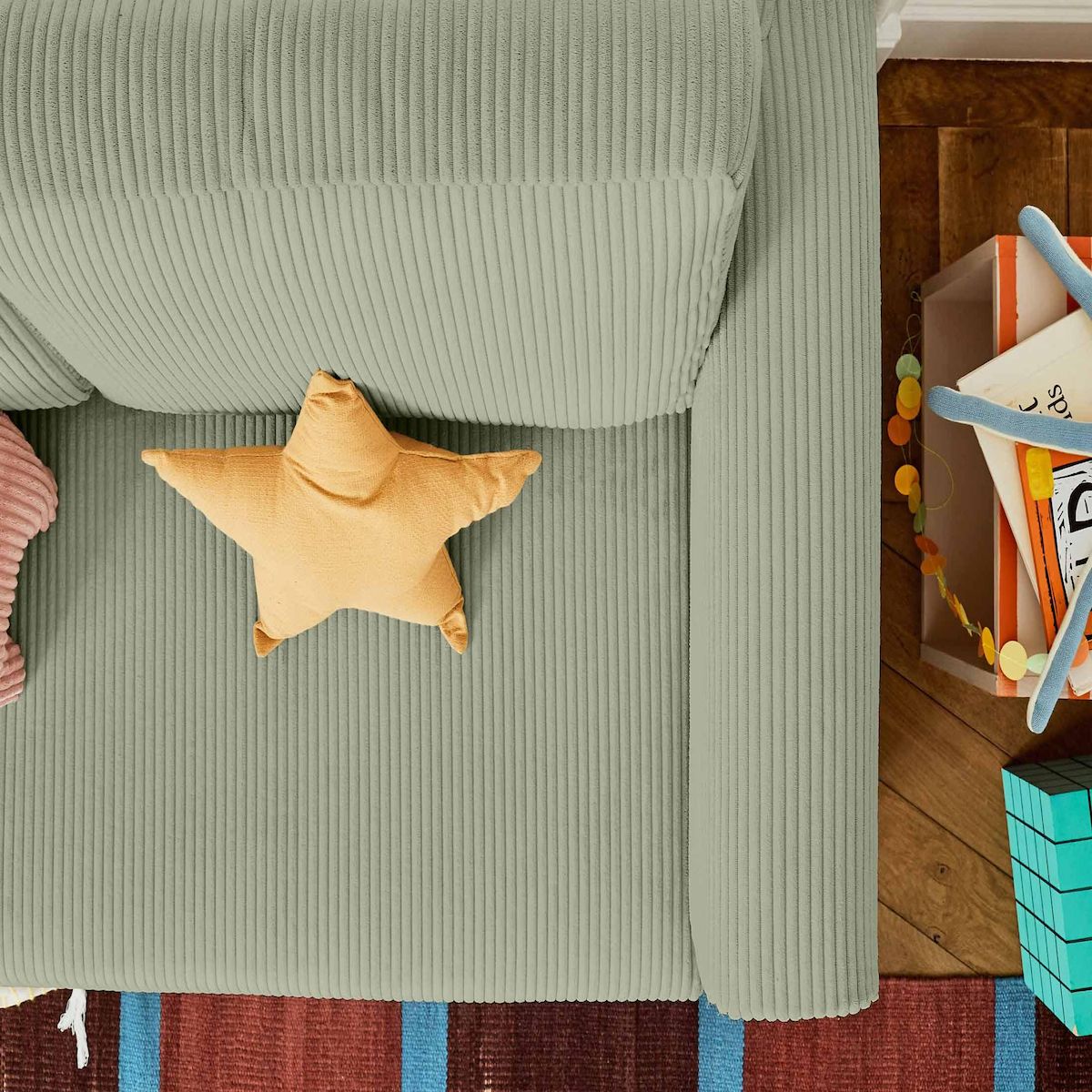 BEST MOBILIER Marilia - canapé 2 places - convertible déplimousse - en velours côtelé