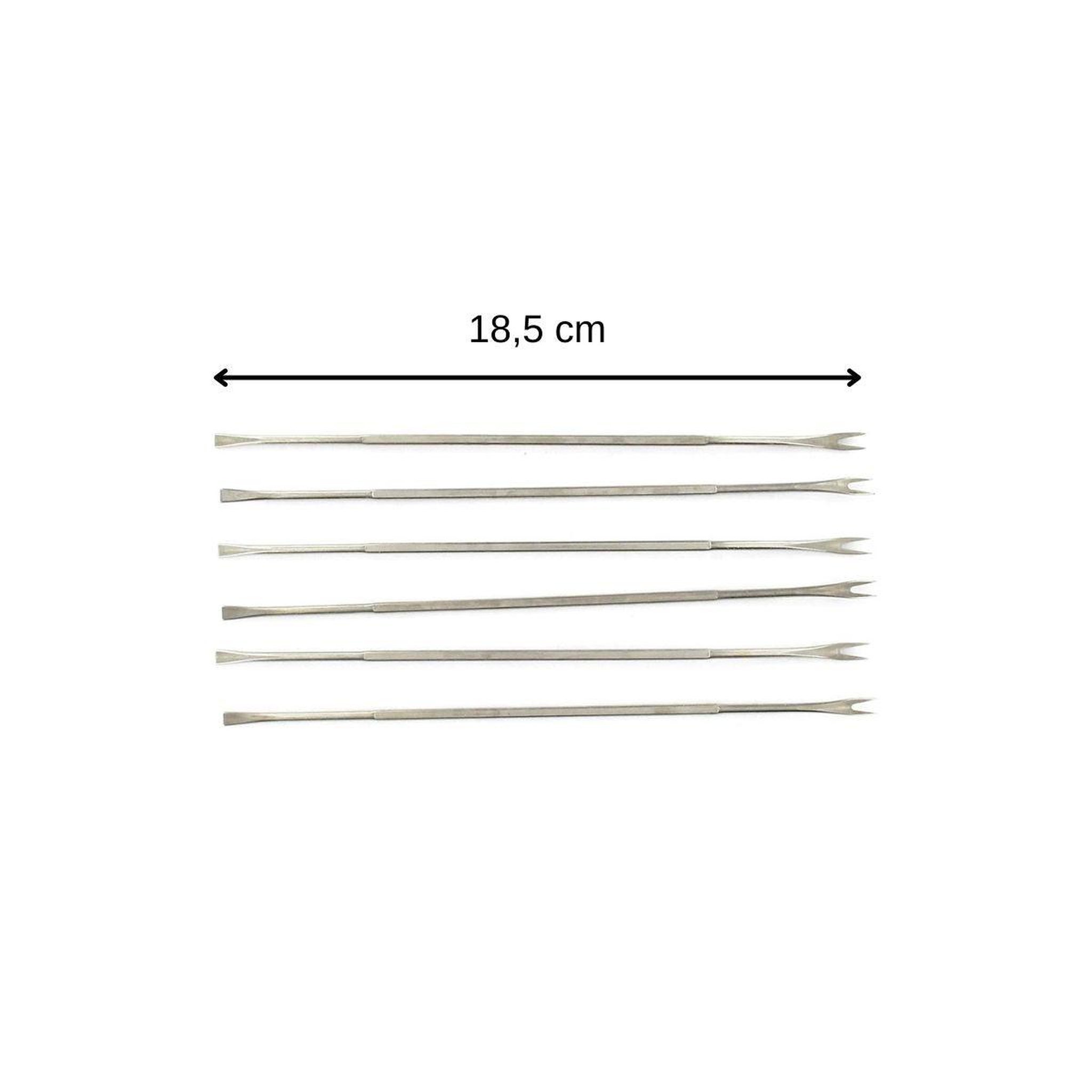 Voir la diapositive 3 : Fackelmann Lot de 12 fourchettes à crustacé en acier inoxydable 18,5 cm fackelmann
