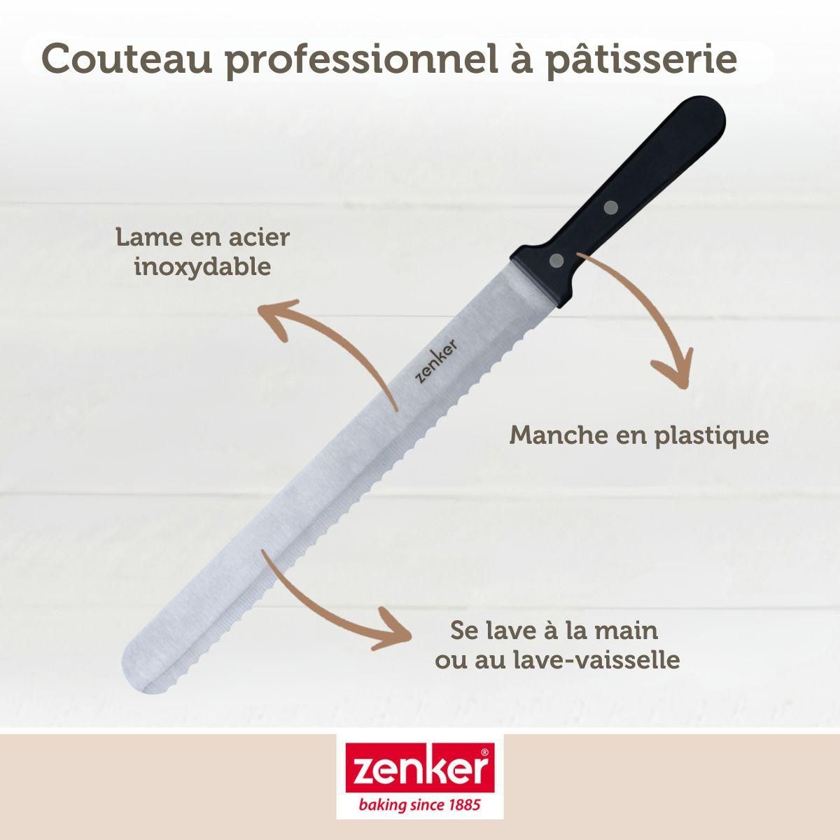 ZENKER Couteau professionnel pour gâteau 30 cm Zenker Smart Pastry