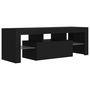 Voir la diapositive 3 : VIDAXL Meuble TV avec lumieres LED noir 120x35x40 cm