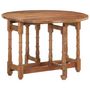 Voir la diapositive 1 : VIDAXL Table a manger Rond 110x76 cm Bois de manguier massif