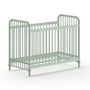 Voir la diapositive 2 : Paris Prix Lit Bébé  Bronxx  60x120cm Vert Mat