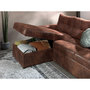 Voir la diapositive 4 : BEST MOBILIER Astoria - canapé d'angle réversible - convertible avec coffre - style industriel - 4 places