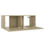 Voir la diapositive 5 : VIDAXL Meuble TV Chene sonoma 80x30x30 cm Bois d'ingenierie