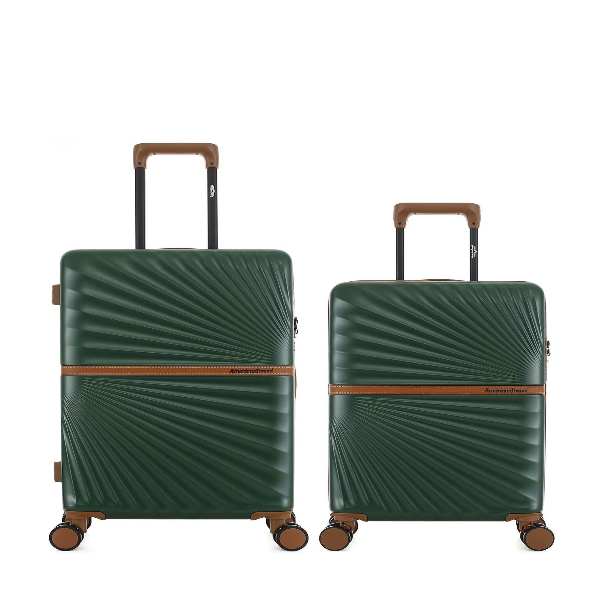 AMERICAN TRAVEL Lot de 2 Valises Rigides Taille Moyenne et Cabine OAKLAND