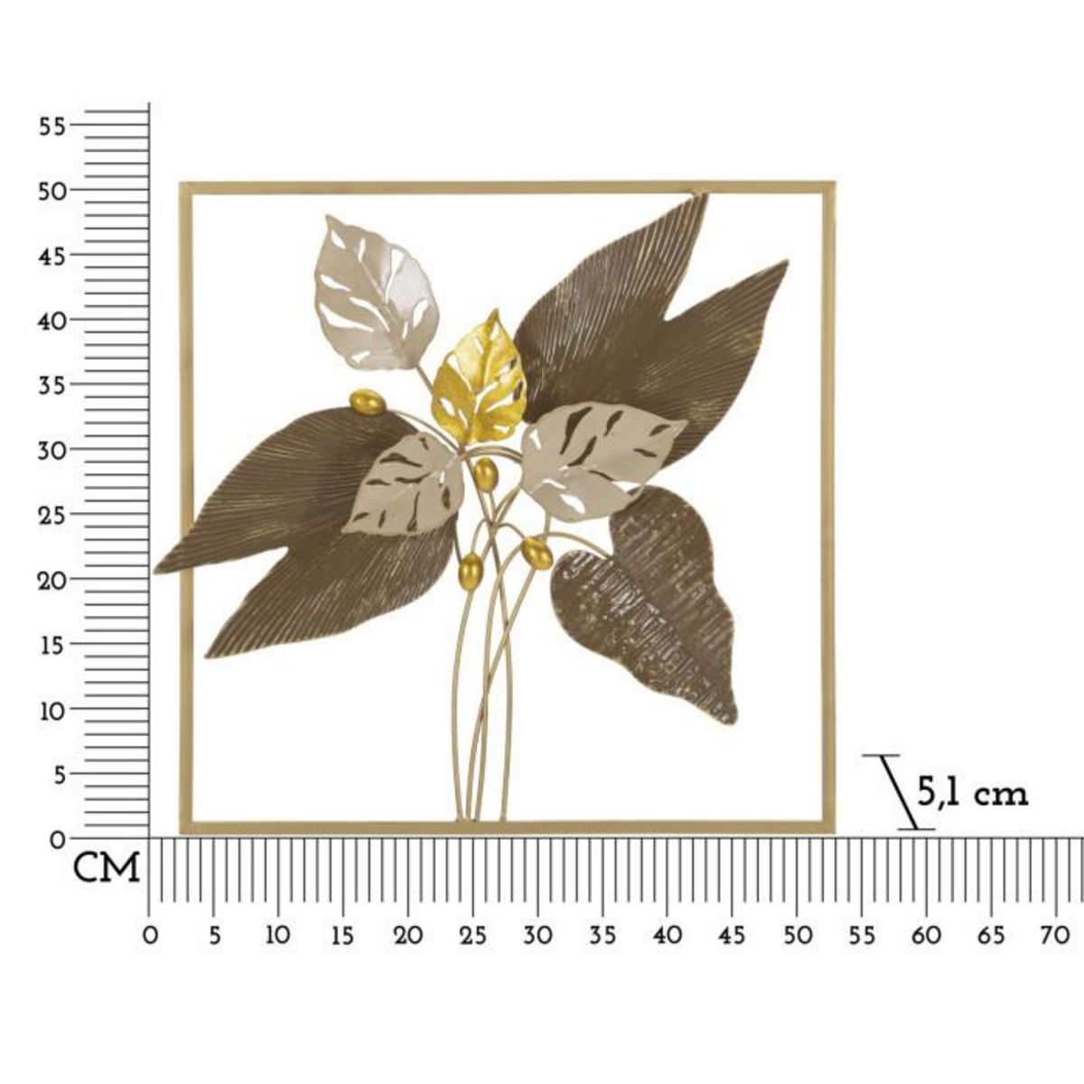 Paris Prix Décoration Murale Encadrée en Métal  Browy  50cm Multicolore
