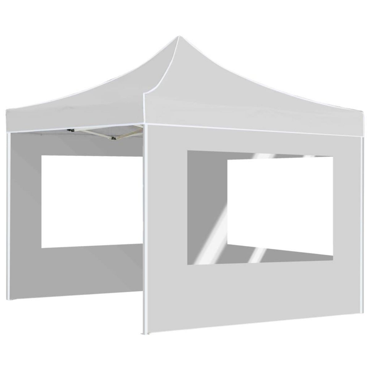 VIDAXL Tente de reception pliable avec parois Aluminium 2x2 m Blanc