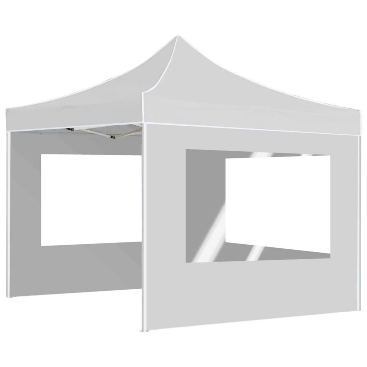 VIDAXL Tente de reception pliable avec parois Aluminium 2x2 m Blanc