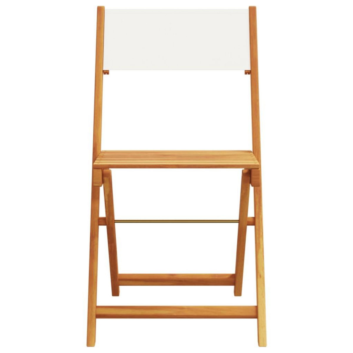 VIDAXL Chaises de jardin pliantes lot de 8 tissu et bois massif