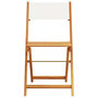 Voir la diapositive 4 : VIDAXL Chaises de jardin pliantes lot de 8 tissu et bois massif