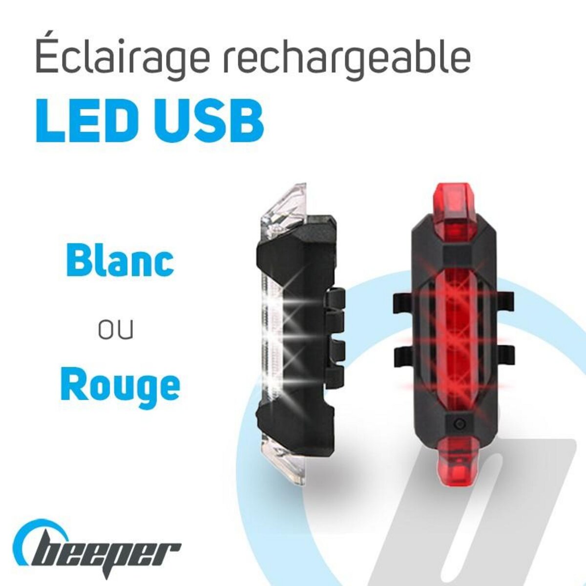 Lampe rechargeable USB Couleur - Rouge, Lots - Lot de 1