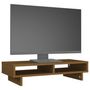 Voir la diapositive 4 : VIDAXL Support de moniteur Marron miel 60x27x14 cm Bois de pin solide