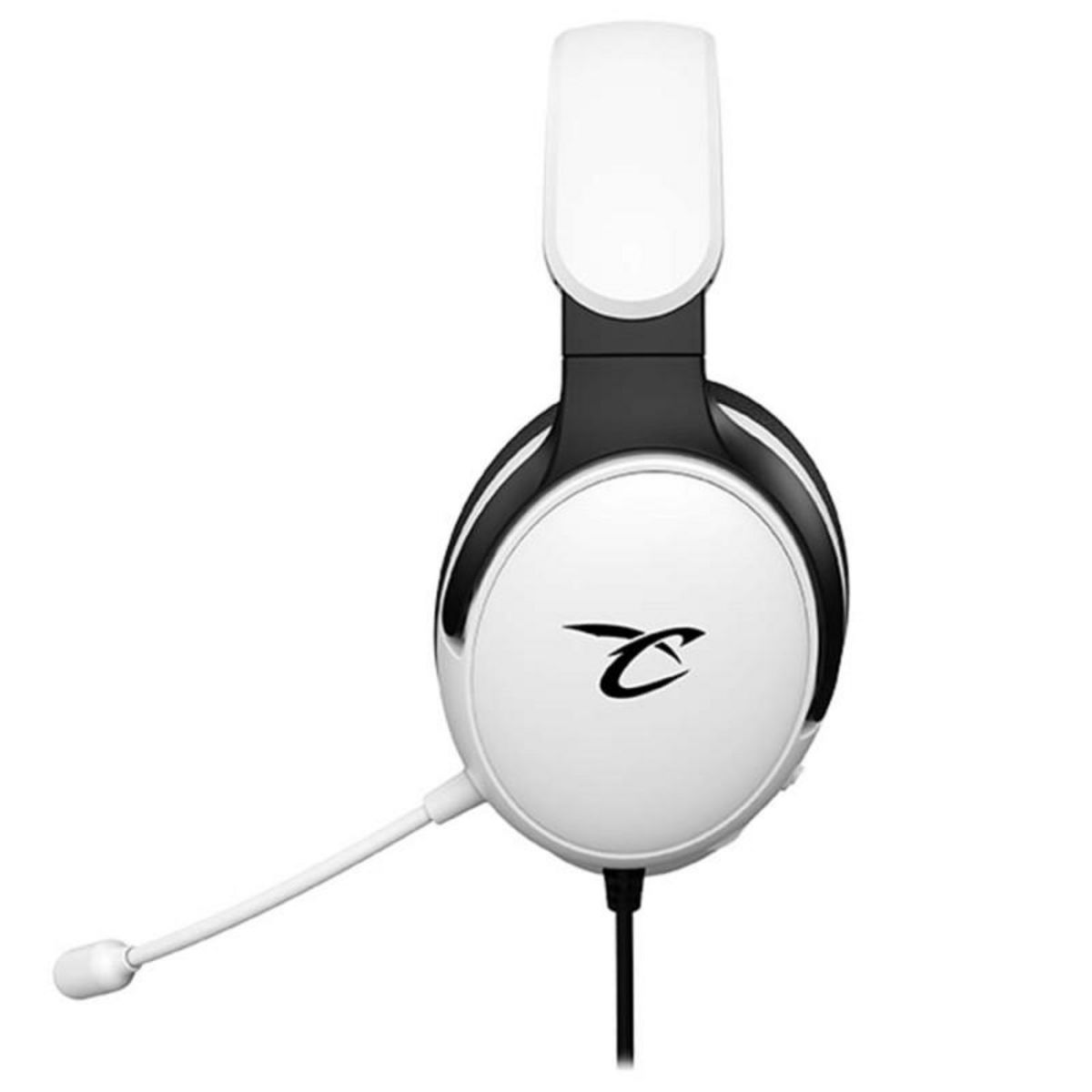 Subsonic Astra casque gaming pour PS5 PS4 PC Xbox, HP 40 mm, micro inclinable, réglage volume, blanc et noir