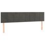 Voir la diapositive 2 : VIDAXL Tetes de lit 2 pcs Gris fonce 100x5x78/88 cm Velours